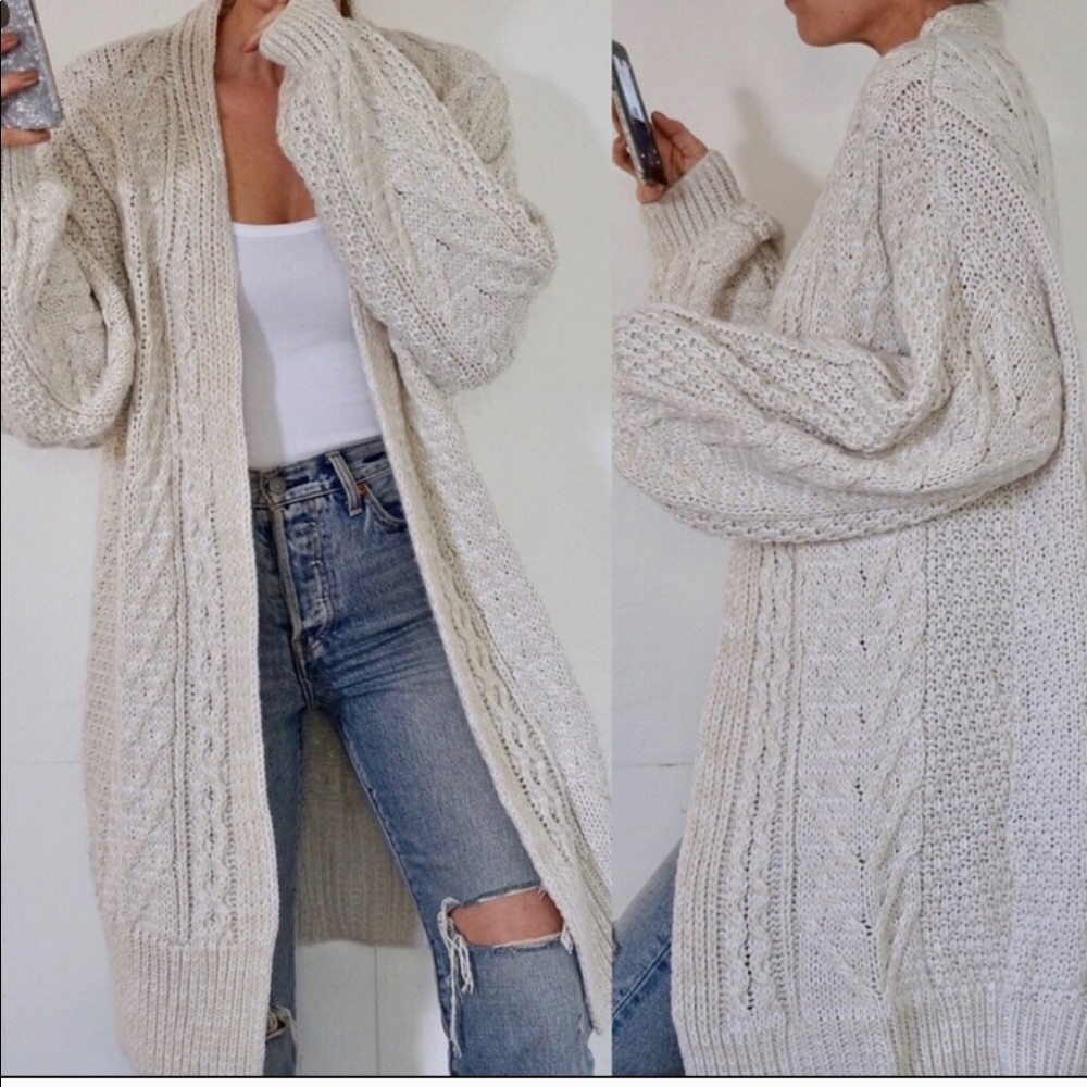 Chunky knit cardigan